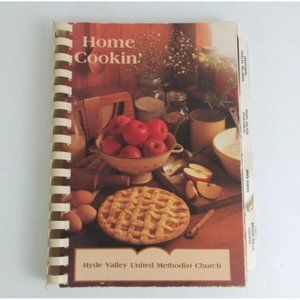 Vtg 1991 Hyde Valley United Methodist Church Home Cookin' Spiral Bound Cookbook